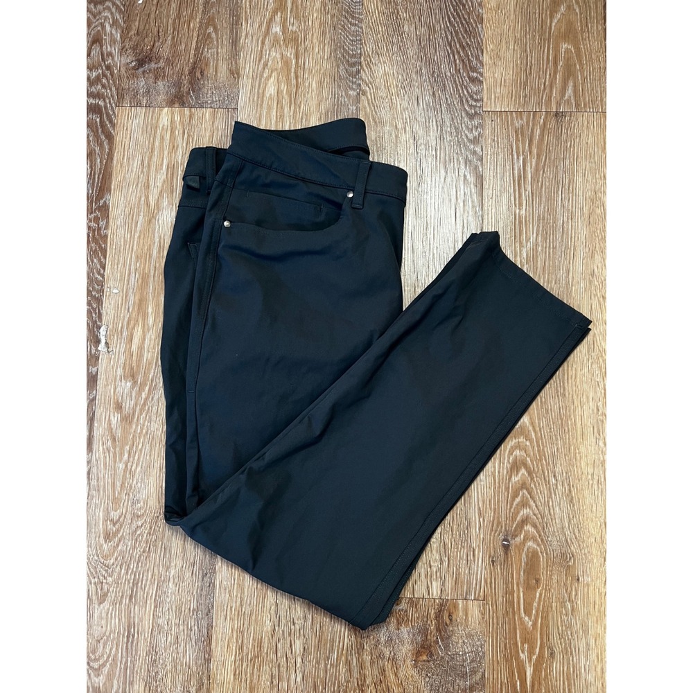 Lululemon Mens Pants 36x30 Gray ABC Performance Stretch 5 Pocket Pant - Picture 2 of 6